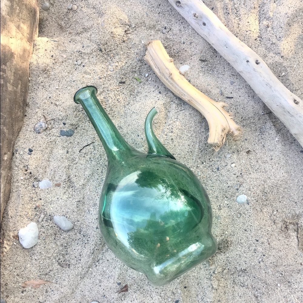 Vintage Spanish Glass Carboy Demijohn Jug